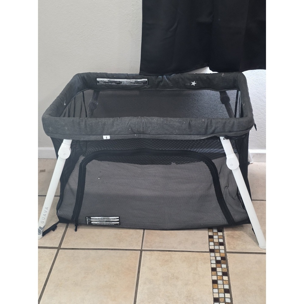 Guava Family Lotus Travel Crib with Backpack Carrier Lightweight Nearly New - Picture 7 of 16